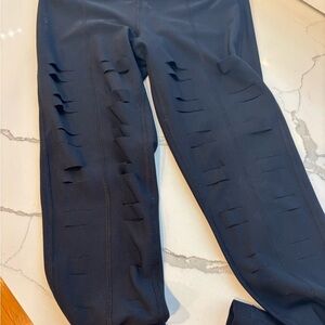 90 Degree By Reflex Ripped Black Leggings